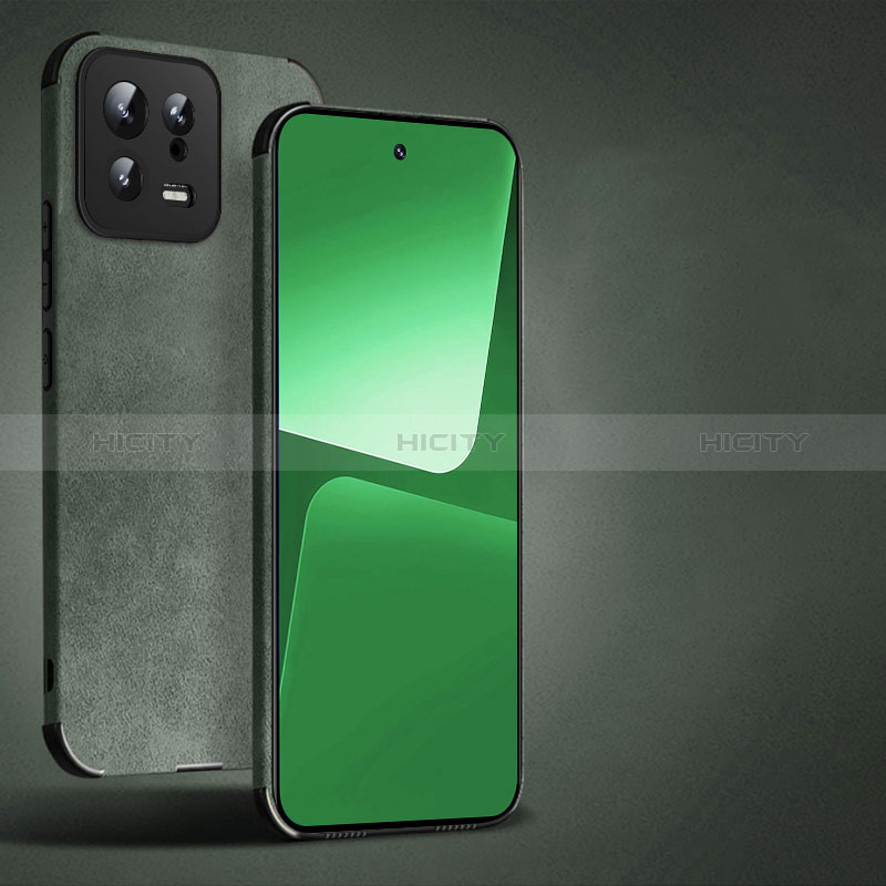 Funda Lujo Cuero Carcasa TB1 para Xiaomi Mi 13 5G Menta Verde