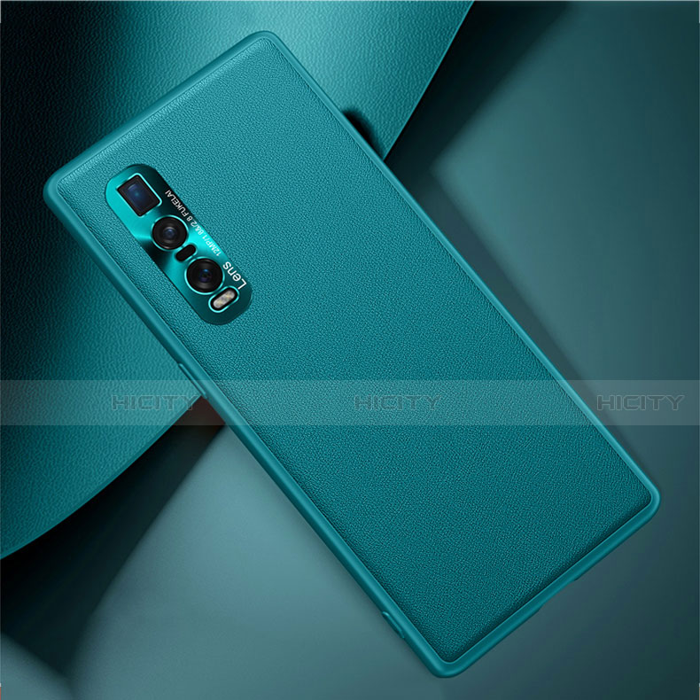 Funda Lujo Cuero Carcasa U01 para Oppo Find X2 Pro