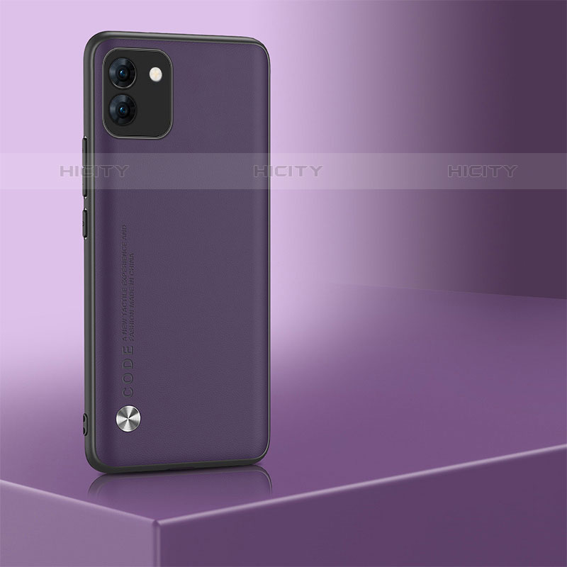 Funda Lujo Cuero Carcasa WZ1 para Samsung Galaxy A03 Morado