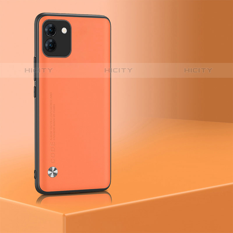 Funda Lujo Cuero Carcasa WZ1 para Samsung Galaxy A03 Naranja