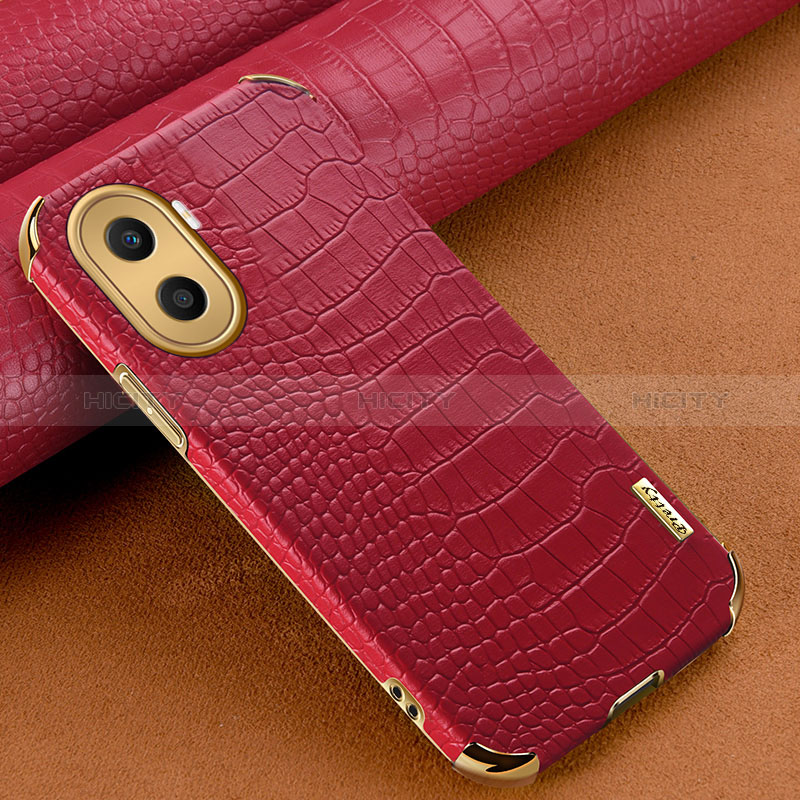 Funda Lujo Cuero Carcasa XD1 para Huawei Honor X40i 5G Rojo