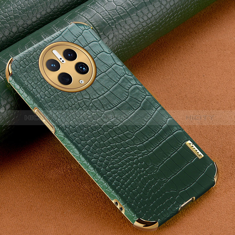 Funda Lujo Cuero Carcasa XD1 para Huawei Mate 50 Pro Verde