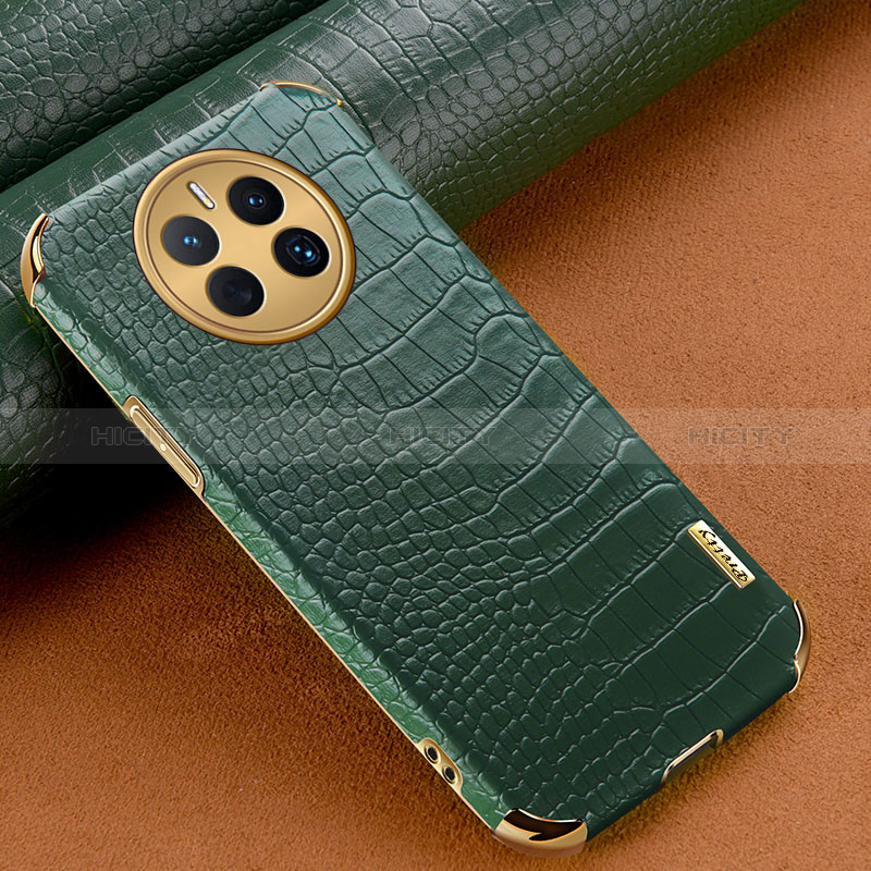 Funda Lujo Cuero Carcasa XD1 para Huawei Mate 50 Verde