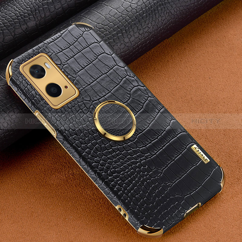 Funda Lujo Cuero Carcasa XD1 para Oppo A36 Negro