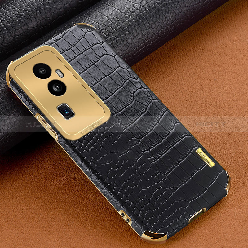 Funda Lujo Cuero Carcasa XD1 para Oppo Reno10 Pro+ Plus 5G Negro