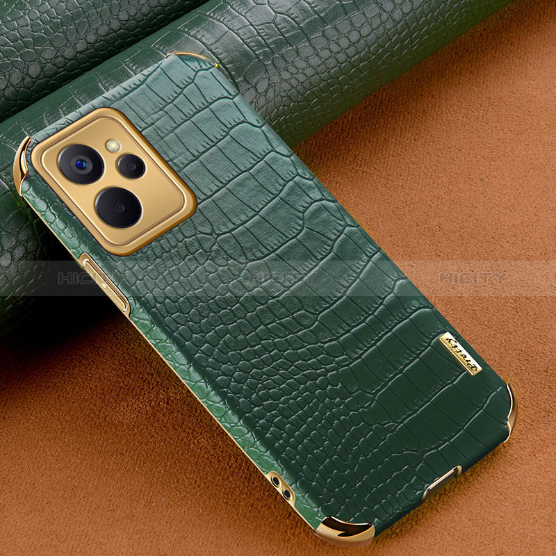 Funda Lujo Cuero Carcasa XD1 para Realme 10T 5G Verde