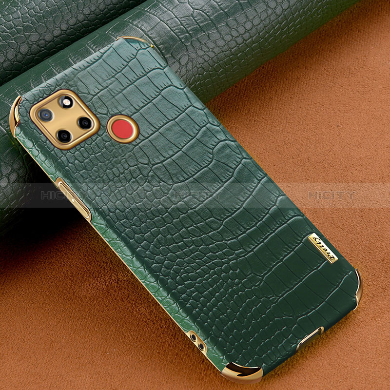 Funda Lujo Cuero Carcasa XD1 para Realme C12 Verde