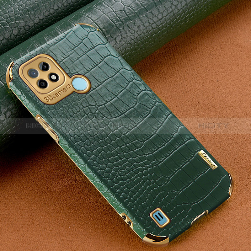 Funda Lujo Cuero Carcasa XD1 para Realme C21 Verde