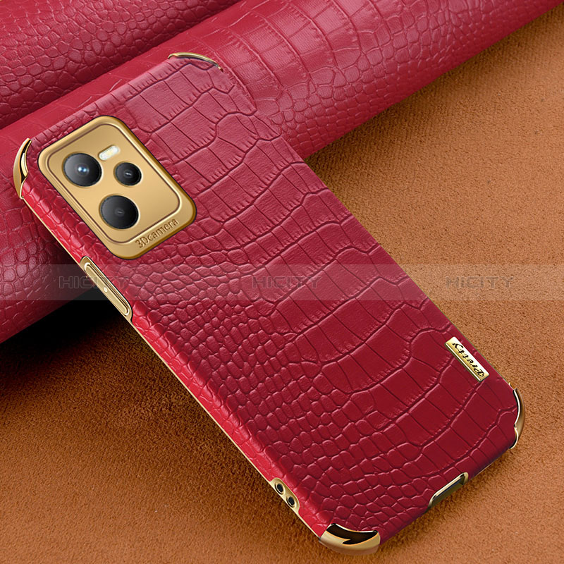 Funda Lujo Cuero Carcasa XD1 para Realme C35 Rojo