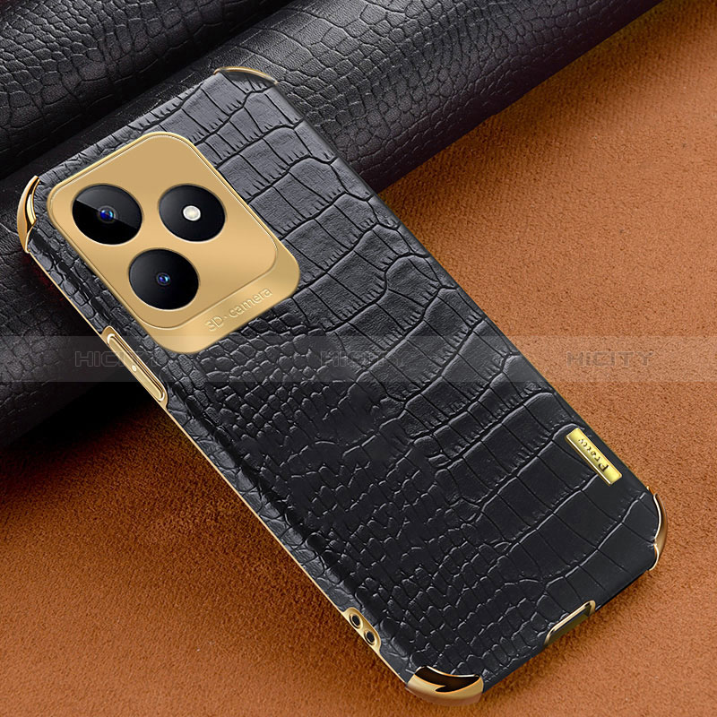 Funda Lujo Cuero Carcasa XD1 para Realme C51 Negro