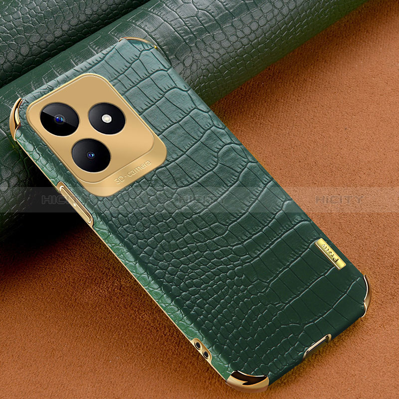 Funda Lujo Cuero Carcasa XD1 para Realme C53 Verde