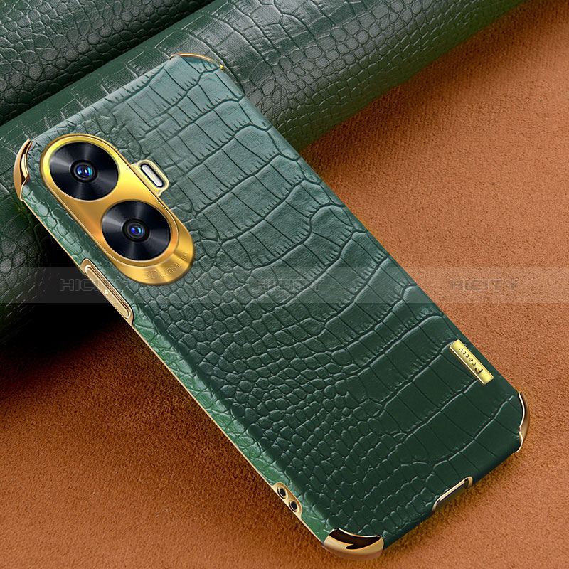 Funda Lujo Cuero Carcasa XD1 para Realme Narzo N55 Verde