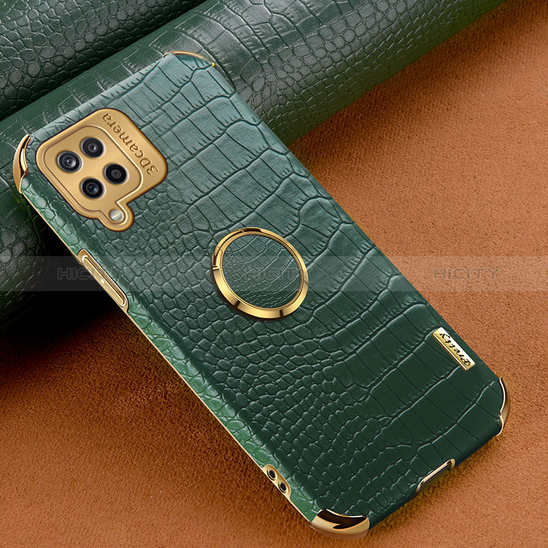 Funda Lujo Cuero Carcasa XD1 para Samsung Galaxy A12 Verde