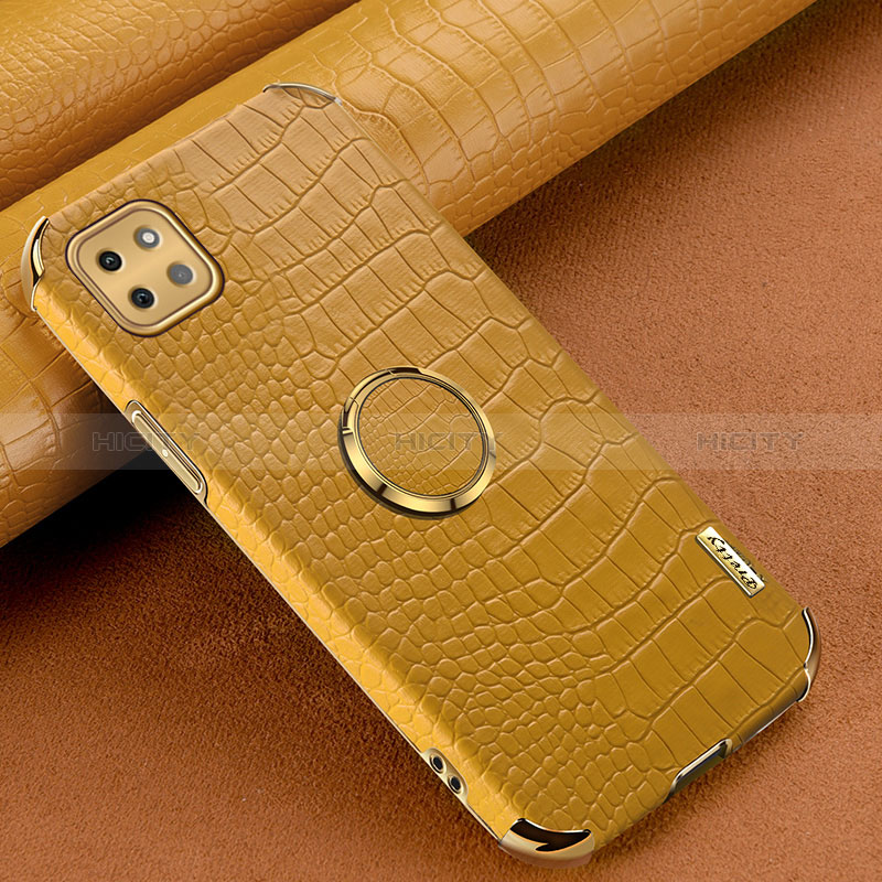 Funda Lujo Cuero Carcasa XD1 para Samsung Galaxy A22s 5G Amarillo