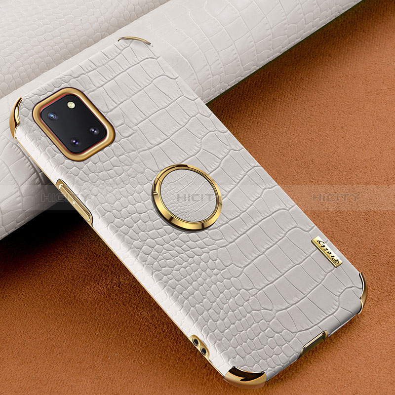 Funda Lujo Cuero Carcasa XD1 para Samsung Galaxy A81 Blanco