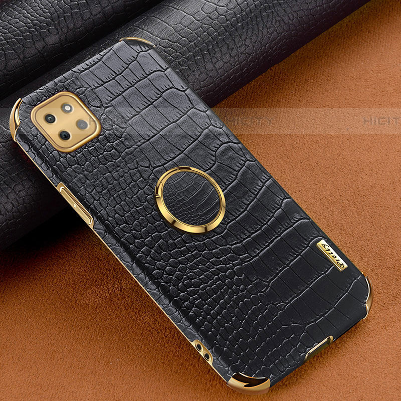 Funda Lujo Cuero Carcasa XD1 para Samsung Galaxy F42 5G Negro