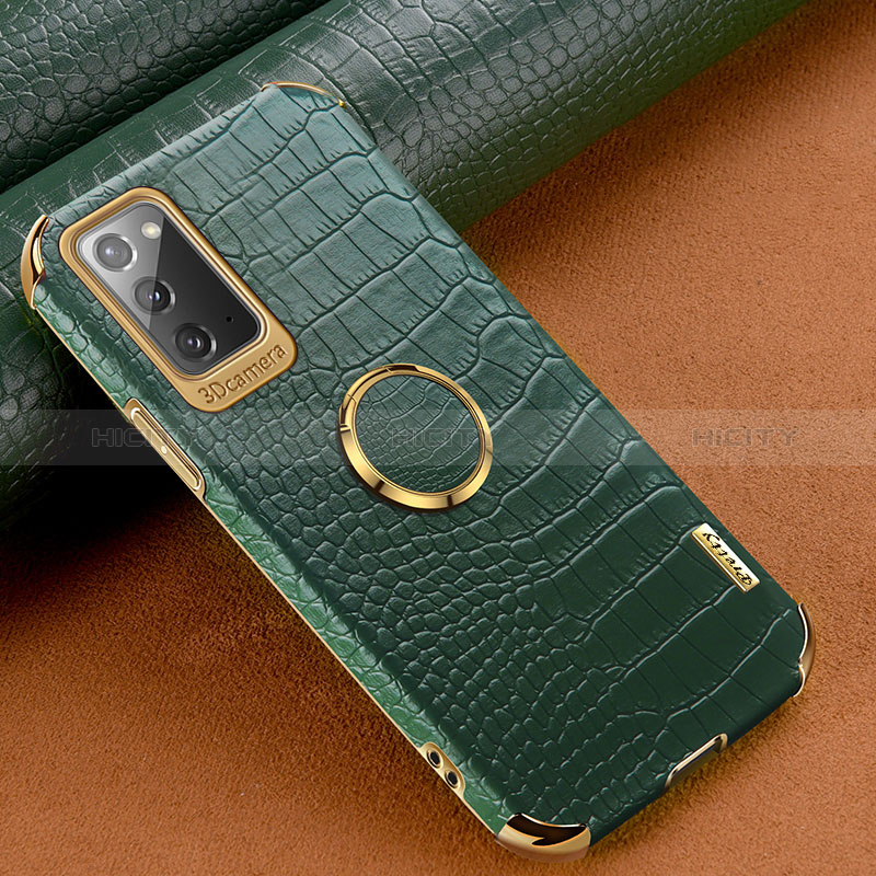 Funda Lujo Cuero Carcasa XD1 para Samsung Galaxy Note 20 5G Verde