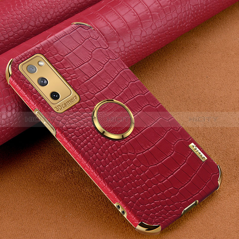 Funda Lujo Cuero Carcasa XD1 para Samsung Galaxy S20 FE 4G Rojo