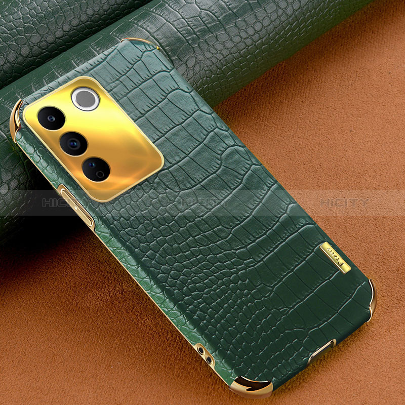 Funda Lujo Cuero Carcasa XD1 para Vivo V27e 5G Verde