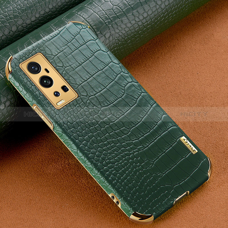 Funda Lujo Cuero Carcasa XD1 para Vivo X60 Pro+ Plus 5G Verde