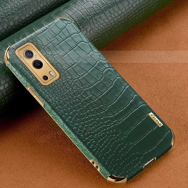 Funda Lujo Cuero Carcasa XD1 para Vivo Y52 5G Verde