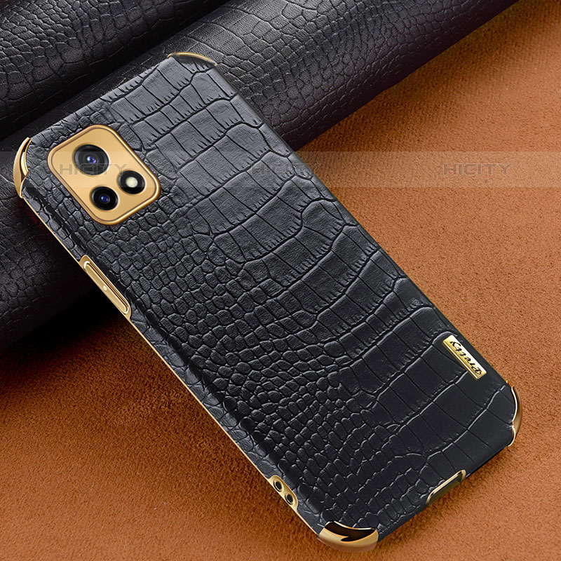 Funda Lujo Cuero Carcasa XD1 para Vivo Y52s 5G Negro