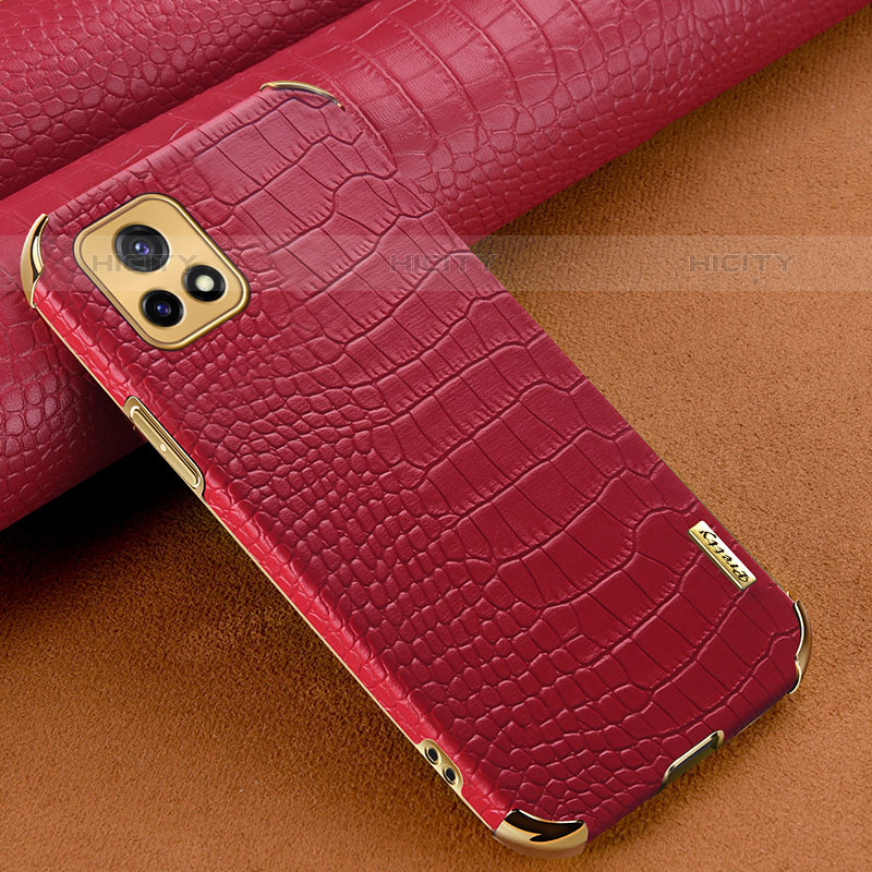 Funda Lujo Cuero Carcasa XD1 para Vivo Y52s 5G Rojo