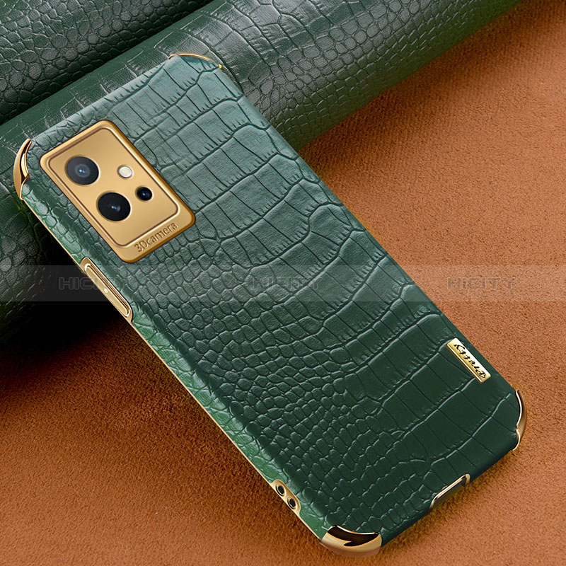 Funda Lujo Cuero Carcasa XD1 para Vivo Y52t 5G Verde