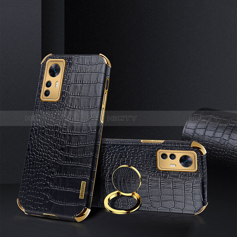 Funda Lujo Cuero Carcasa XD1 para Xiaomi Mi 12T Pro 5G Negro