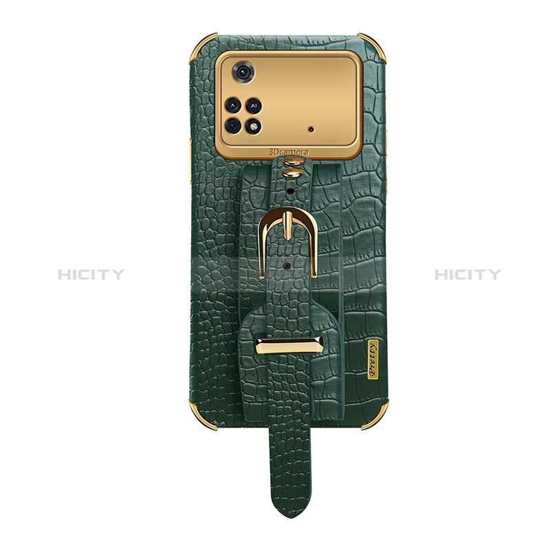 Funda Lujo Cuero Carcasa XD1 para Xiaomi Poco M4 Pro 4G Verde