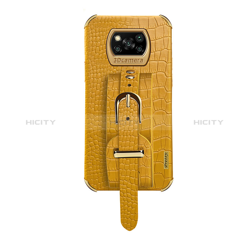 Funda Lujo Cuero Carcasa XD1 para Xiaomi Poco X3 Amarillo