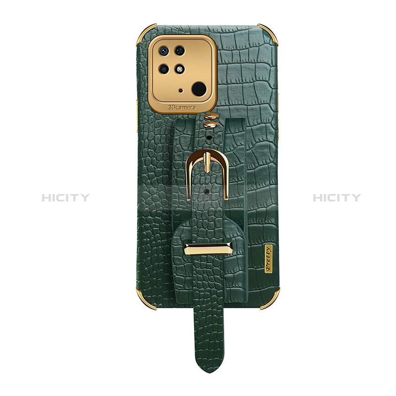 Funda Lujo Cuero Carcasa XD1 para Xiaomi Redmi 10 India Verde