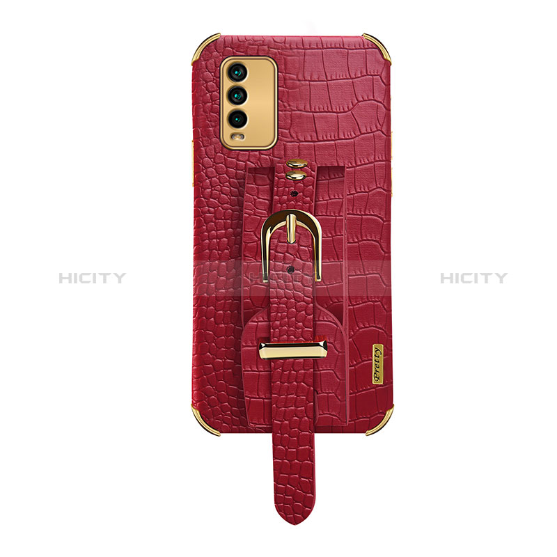 Funda Lujo Cuero Carcasa XD1 para Xiaomi Redmi 9 Power Rojo