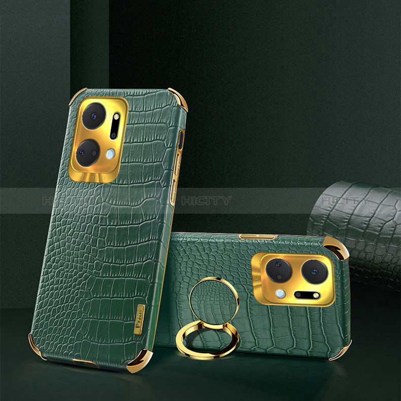 Funda Lujo Cuero Carcasa XD2 para Huawei Honor X7a Verde