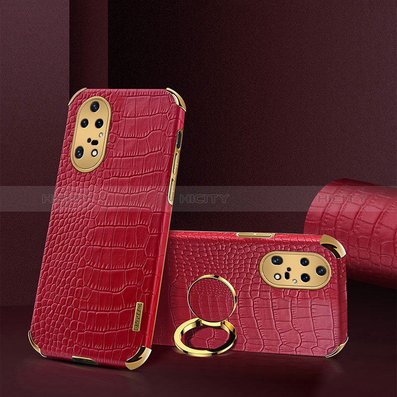 Funda Lujo Cuero Carcasa XD2 para Huawei P50 Rojo