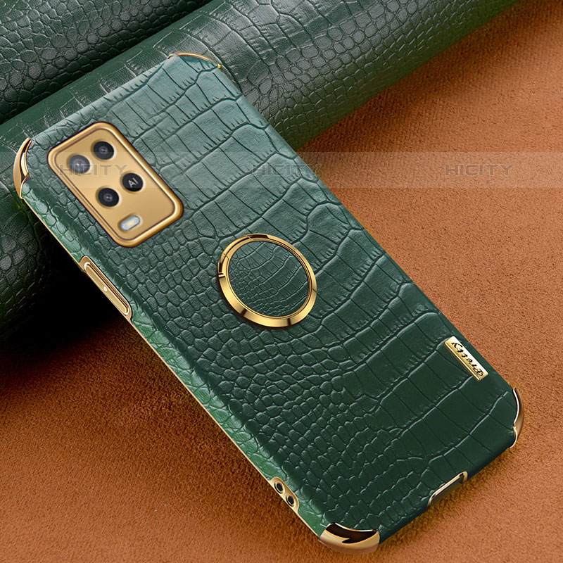 Funda Lujo Cuero Carcasa XD2 para Oppo A54 4G Verde