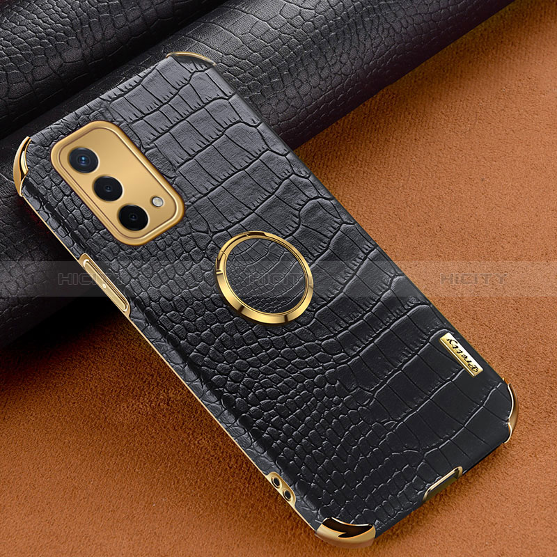 Funda Lujo Cuero Carcasa XD2 para Oppo A54 5G Negro