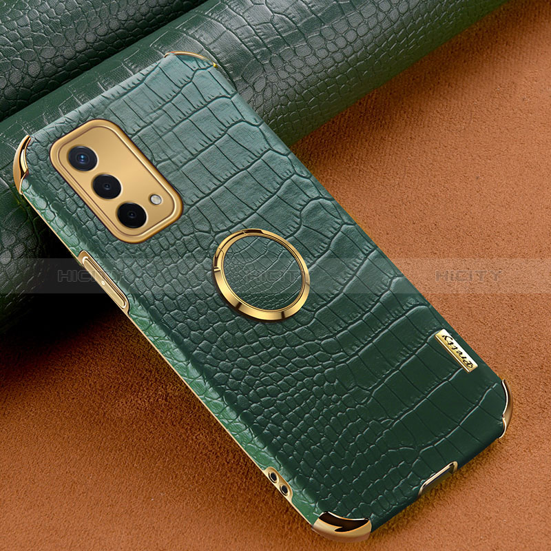 Funda Lujo Cuero Carcasa XD2 para Oppo A54 5G Verde