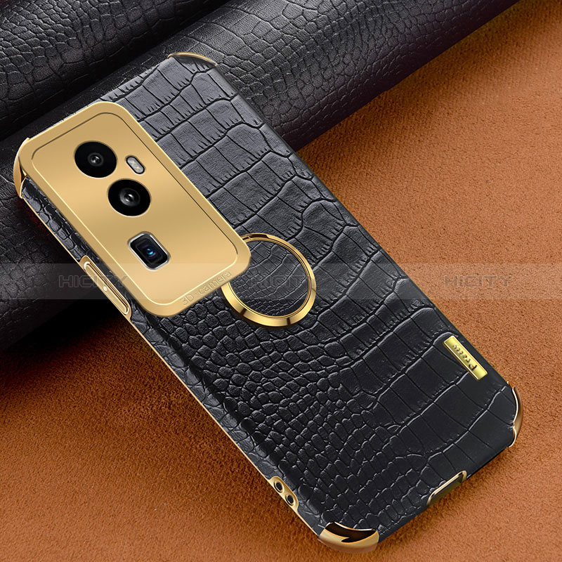 Funda Lujo Cuero Carcasa XD2 para Oppo Reno10 Pro+ Plus 5G Negro