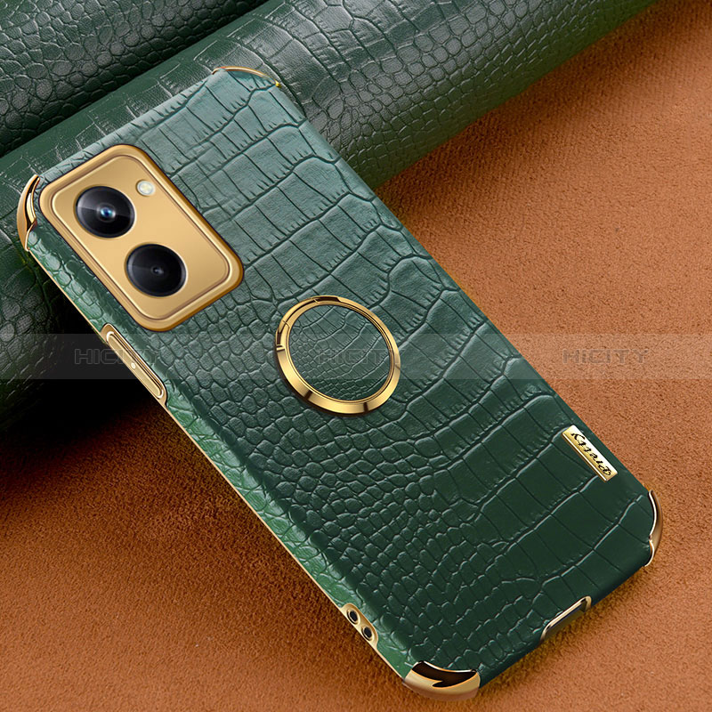 Funda Lujo Cuero Carcasa XD2 para Realme 10 Pro 5G Verde