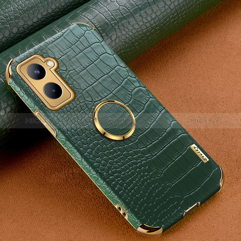 Funda Lujo Cuero Carcasa XD2 para Realme C33 Verde