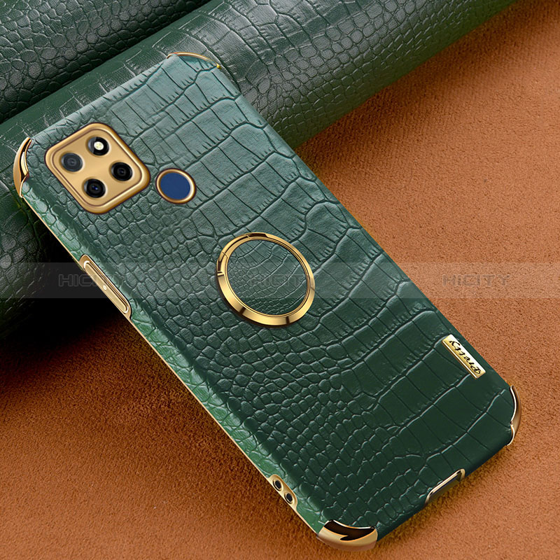 Funda Lujo Cuero Carcasa XD2 para Realme Q2i 5G Verde