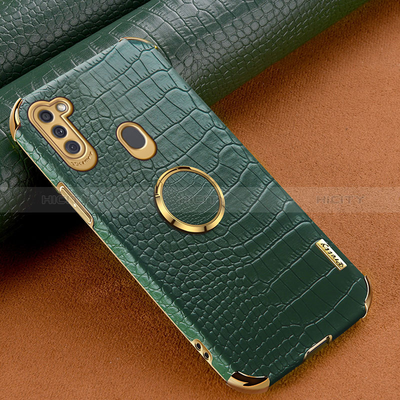 Funda Lujo Cuero Carcasa XD2 para Samsung Galaxy A11 Verde