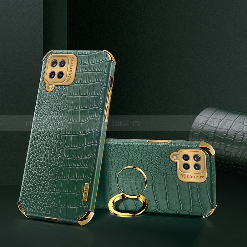 Funda Lujo Cuero Carcasa XD2 para Samsung Galaxy A12 Verde