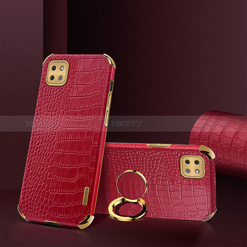 Funda Lujo Cuero Carcasa XD2 para Samsung Galaxy A22s 5G Rojo