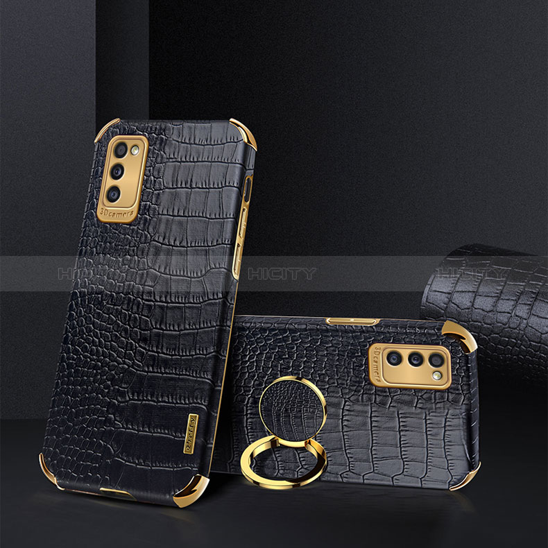 Funda Lujo Cuero Carcasa XD2 para Samsung Galaxy A41 Negro