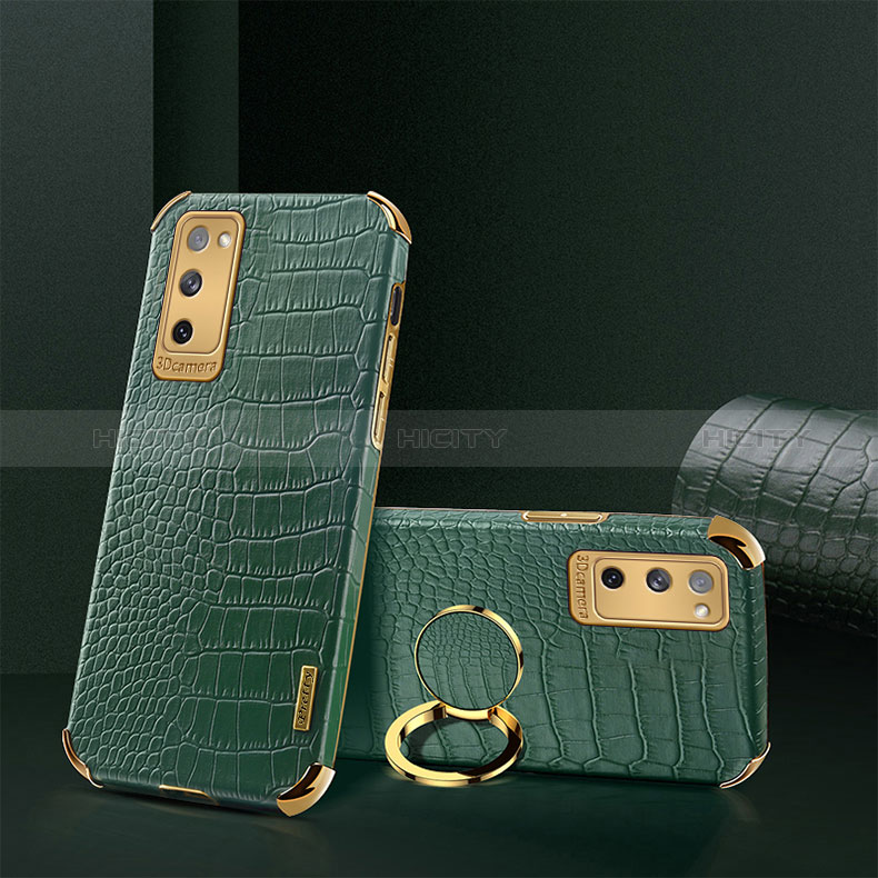 Funda Lujo Cuero Carcasa XD2 para Samsung Galaxy S20 FE (2022) 5G Verde