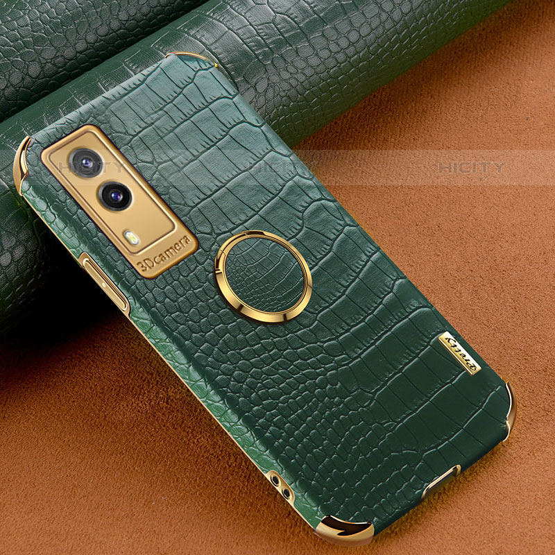 Funda Lujo Cuero Carcasa XD2 para Vivo V21e 5G Verde