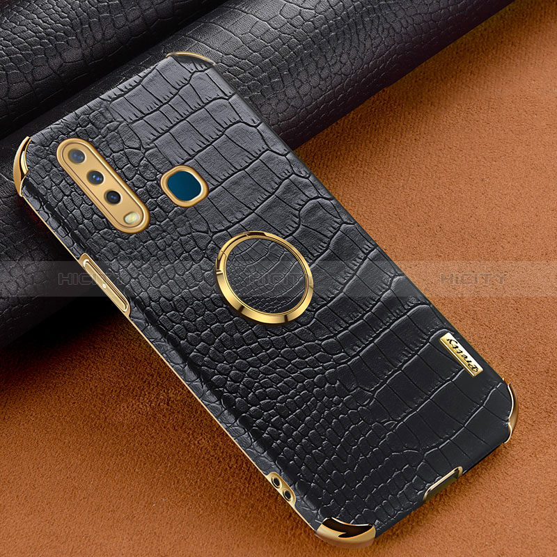 Funda Lujo Cuero Carcasa XD2 para Vivo Y3s Negro