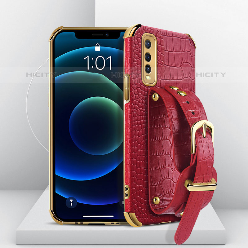 Funda Lujo Cuero Carcasa XD2 para Vivo Y70S 5G Rojo